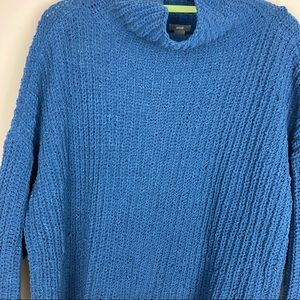Aerie chenille cobalt blue sweater